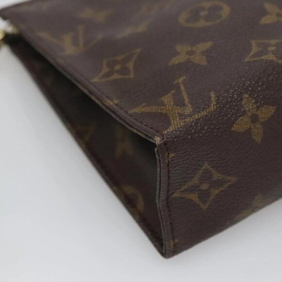 LOUIS VUITTON Monogram Poche Toilette 19 Pouch M47544 LV Auth 139379 - Picture 9 of 16